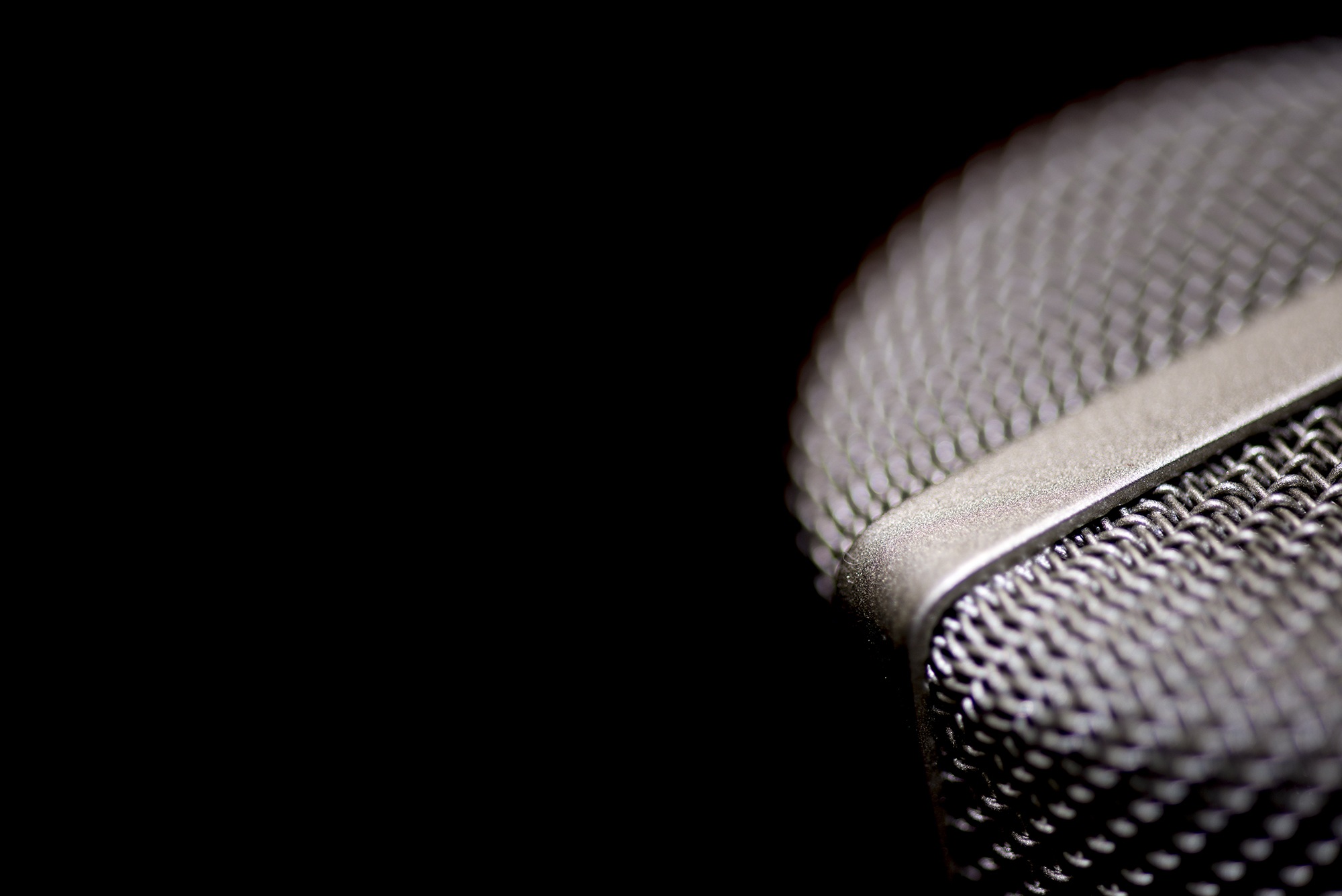 image of microphone closeup