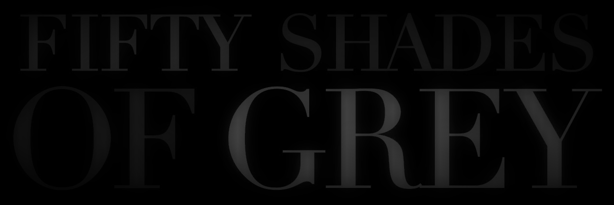 image of 50 shades of grey film logo, darkened, via wikimedia commons