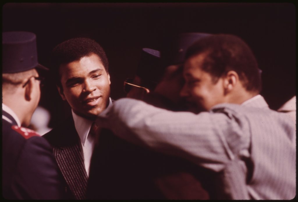 image of muhammad ali smiling - national archives and records admin photo