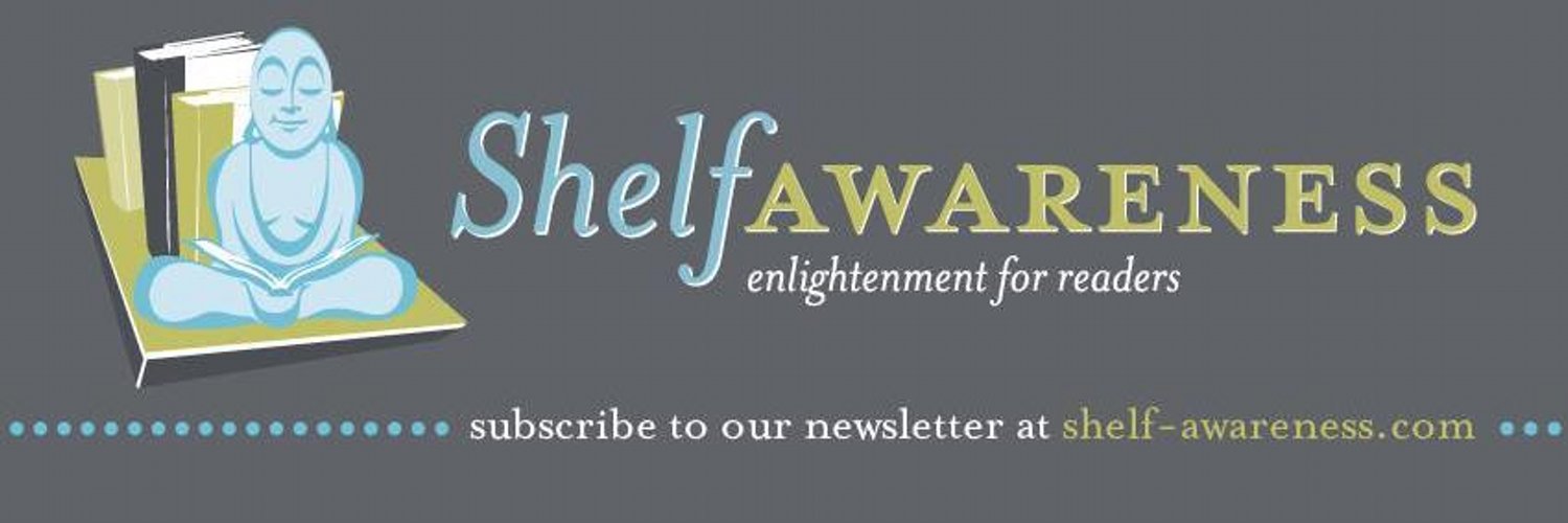 image of shelf awareness logo and slogan 'enlightment for readers'