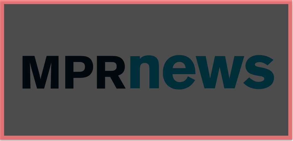 Minnesota public radio news dark logo