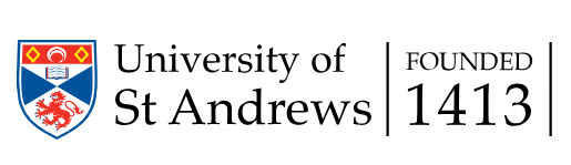 University of St Andrews Logo and Crest black text on white