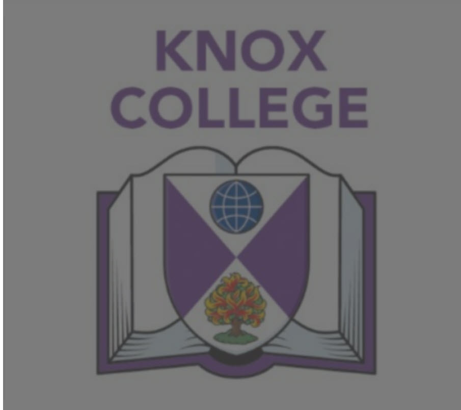 knox college u of Toronto with bible and shield