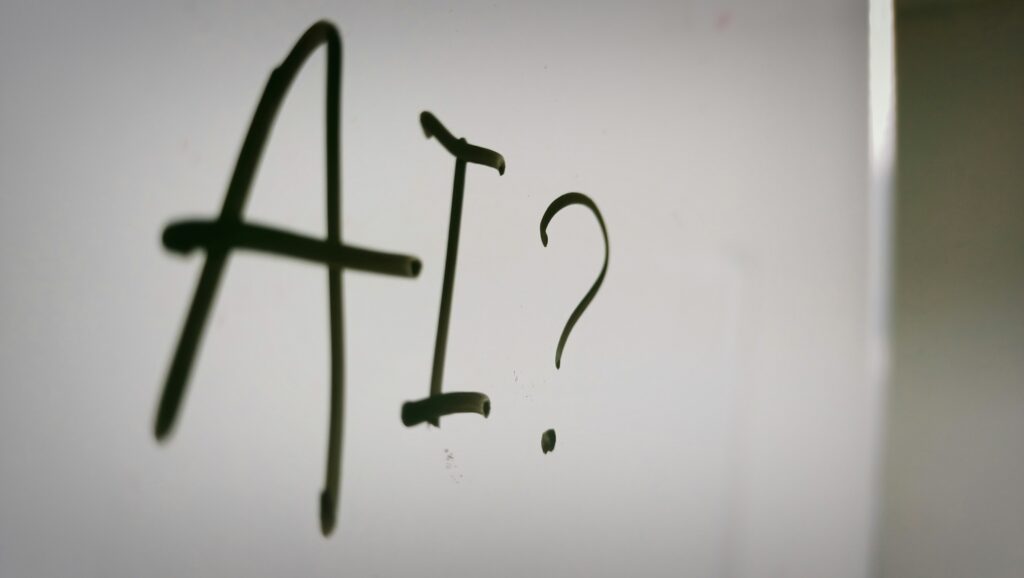 AI?written on a whiteboard.